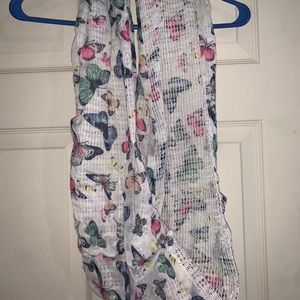 Butterfly infinity scarf